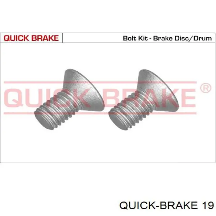 19 Quick Brake Штуцер прокачування супорту гальмівного, переднього