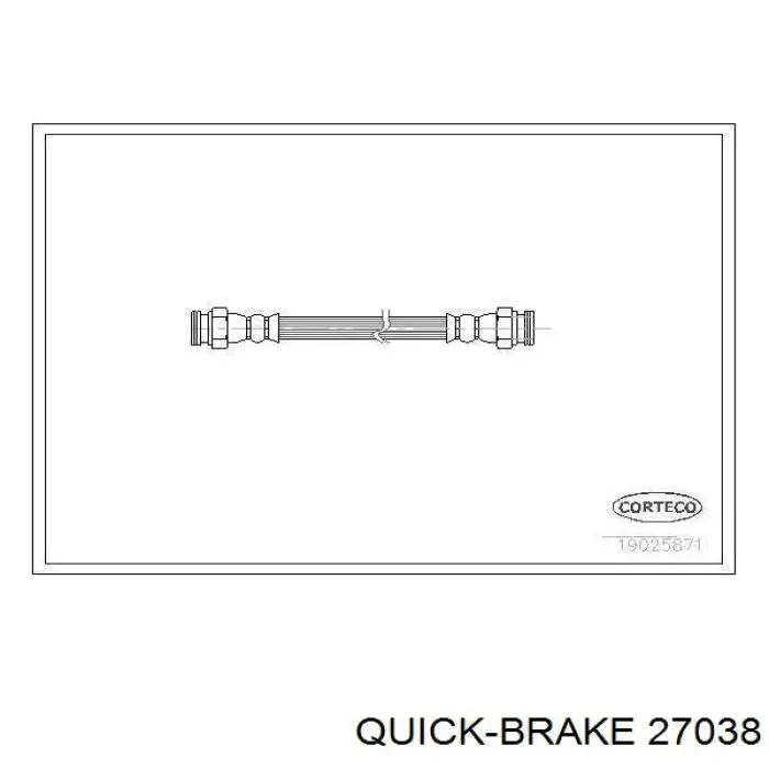Купити 27038 Quick Brake Шланг гальмівний задній