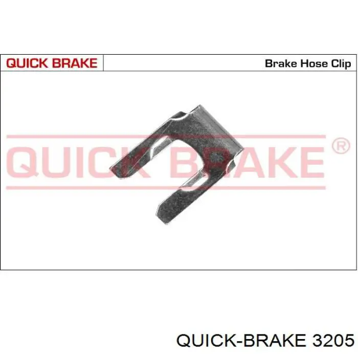 Скоба кріплення гальмівного шлангу Quick Brake 3205 ціна, від 1.47 USD