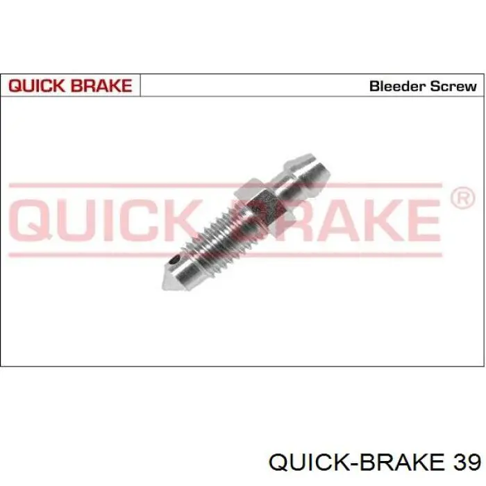Штуцер прокачування супорту гальмівного, заднього 39 Quick Brake