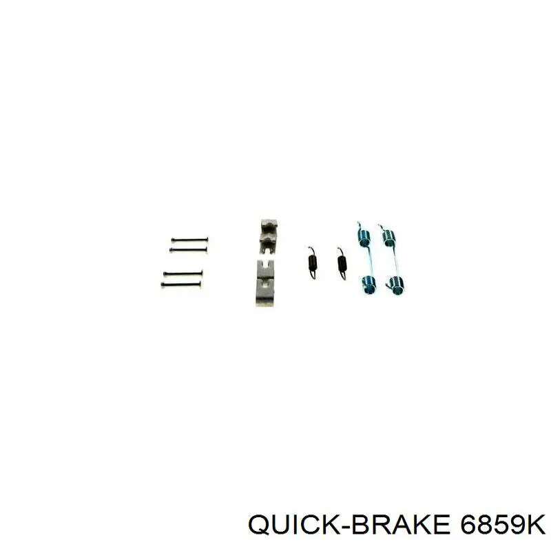 Ремкомплект задніх гальм 6859K Quick Brake