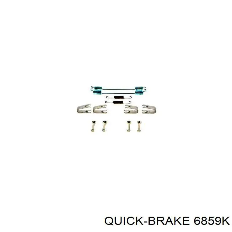 Купити 6859K Quick Brake Ремкомплект задніх гальм