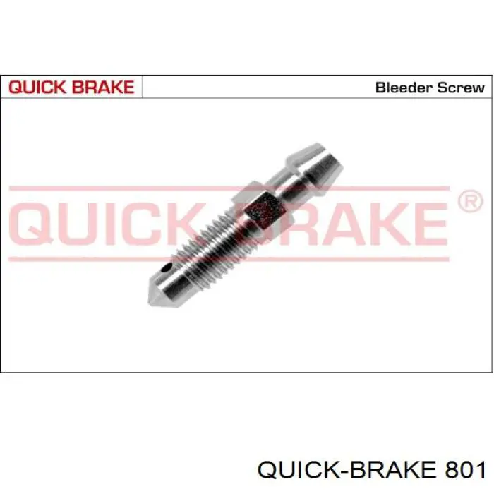 Ремкомплект гальмівних колодок 801 Quick Brake