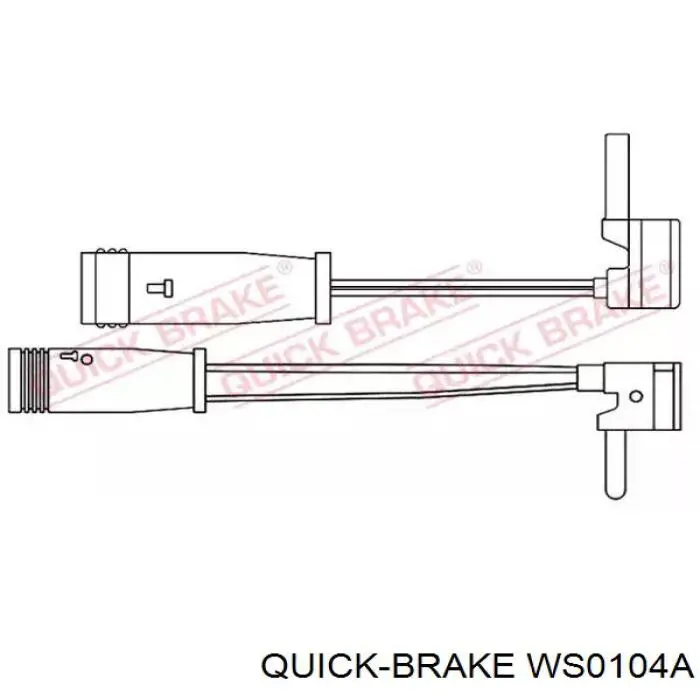 WS0104A Quick Brake датчик зносу гальмівних колодок, передній
