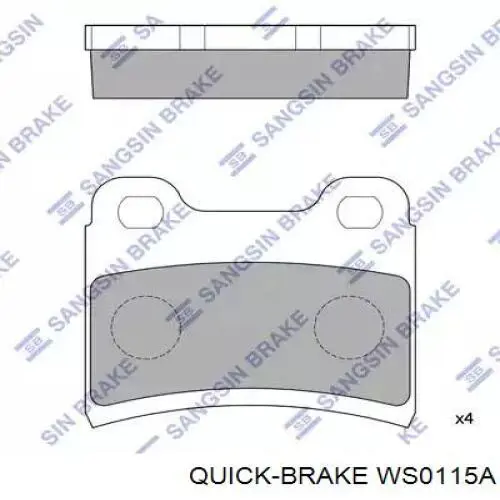Датчик зносу гальмівних колодок, передній WS0115A Quick Brake