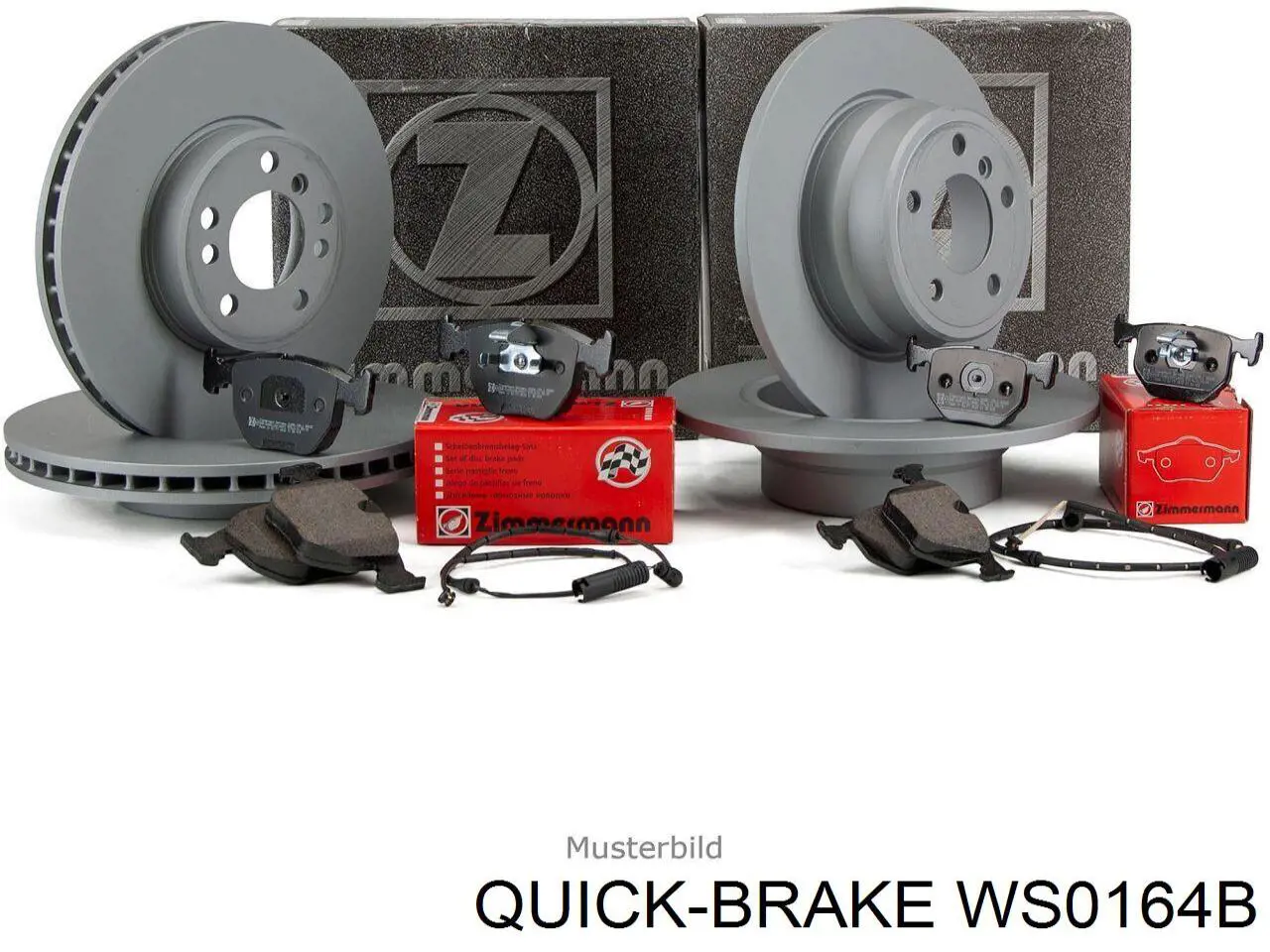 WS0164B Quick Brake датчик зносу гальмівних колодок, задній