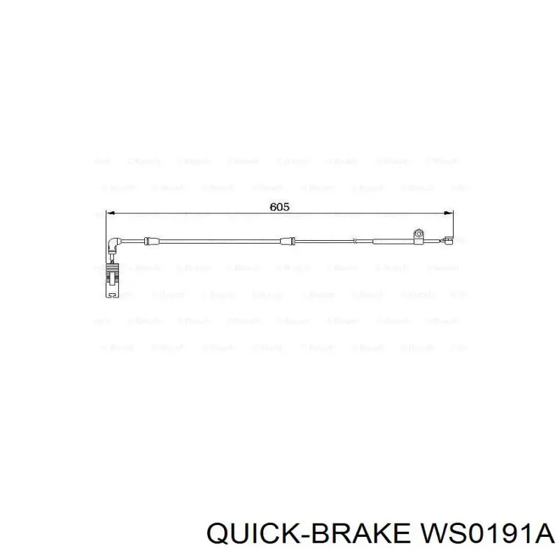 Сигналізатор знос гальмівних колодок Quick Brake WS0191A ціна, від 4.40 USD