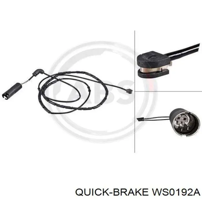 Датчик зносу гальмівних колодок, задній Quick Brake WS0192A ціна, від 7.30 USD