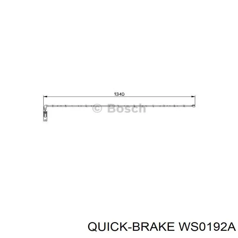Купити WS0192A Quick Brake Датчик зносу гальмівних колодок, задній