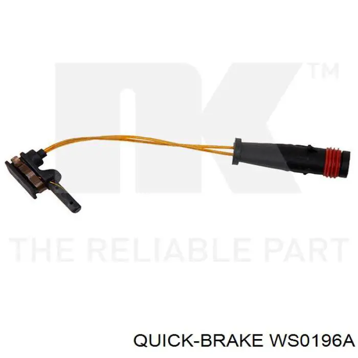 WS0196A Quick Brake Датчик зносу гальмівних колодок, задній