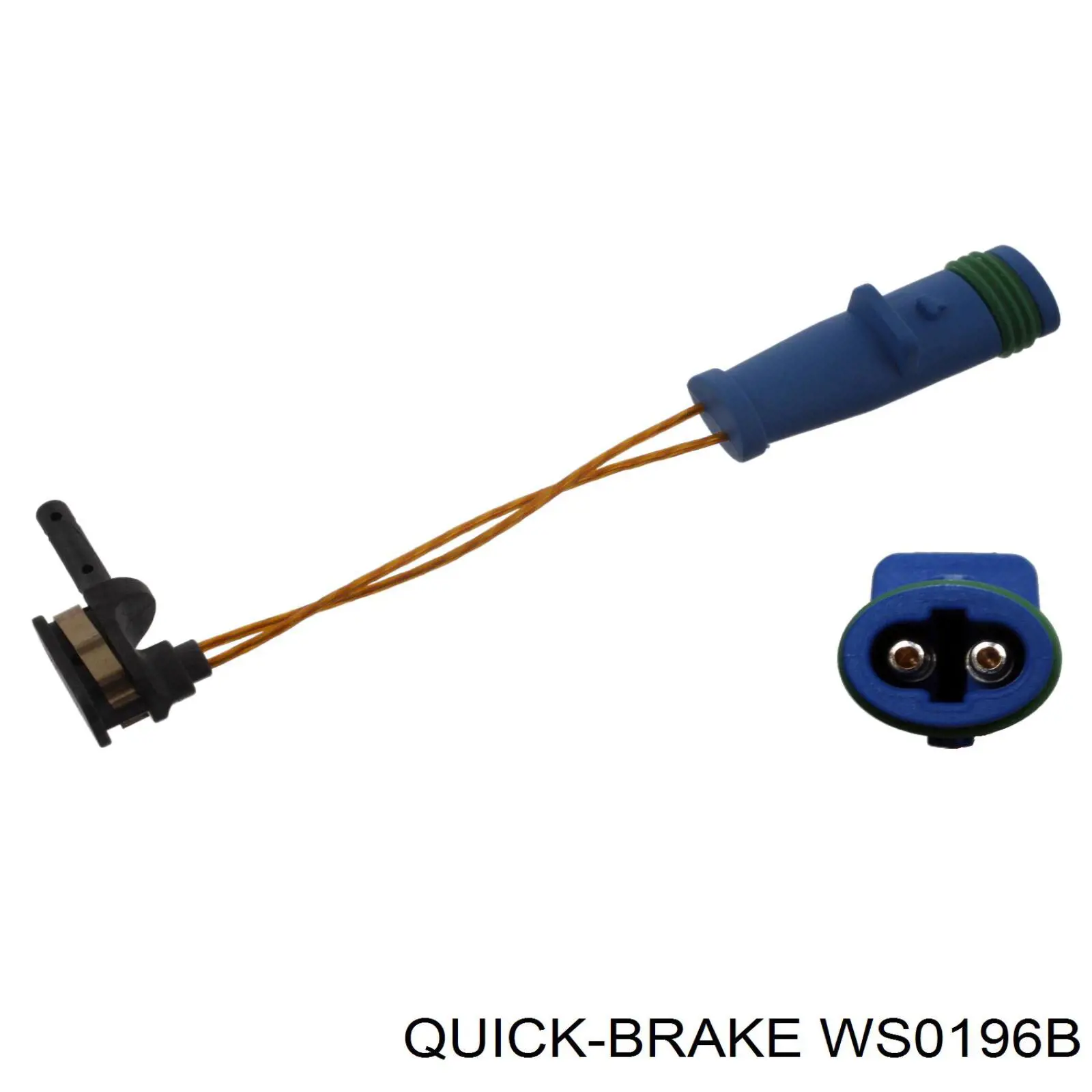 WS0196B Quick Brake датчик зносу гальмівних колодок, передній