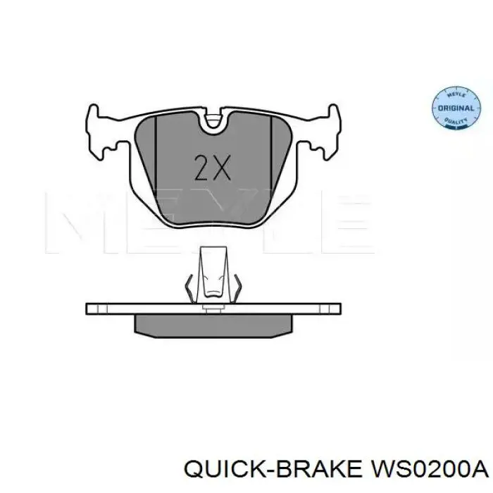 Датчик зносу гальмівних колодок, задній Quick Brake WS0200A ціна, від 5.75 USD