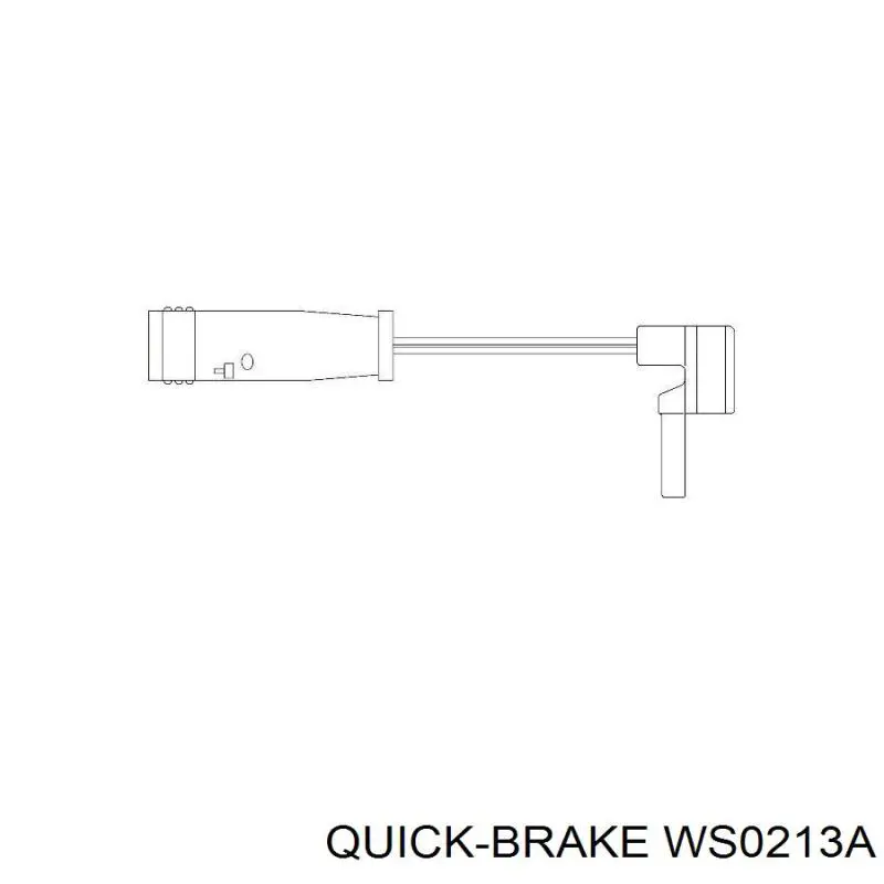 Датчик зносу гальмівних колодок, передній лівий WS0213A Quick Brake