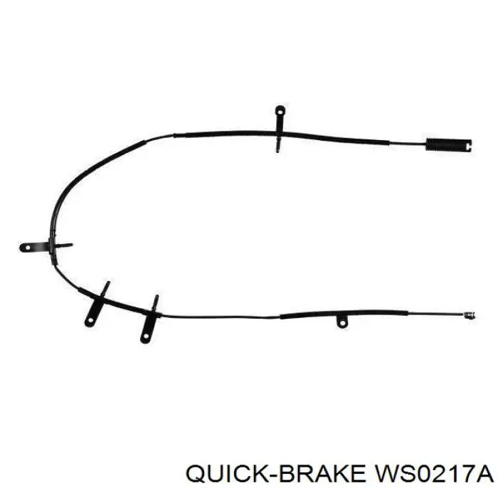 WS0217A Quick Brake датчик зносу гальмівних колодок, задній