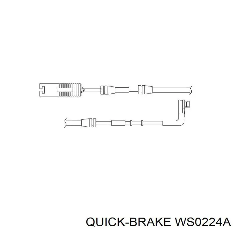 WS0224A Quick Brake датчик зносу гальмівних колодок, передній
