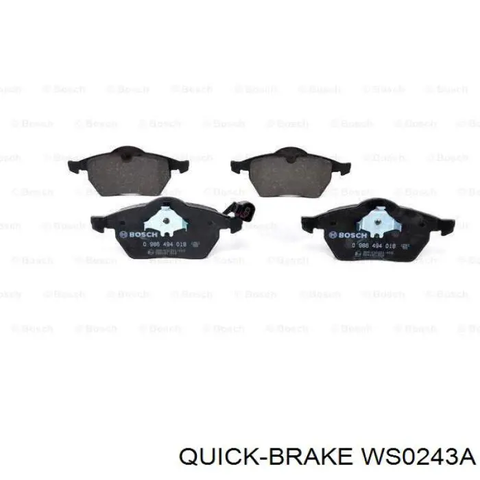 Датчик зносу гальмівних колодок, передній Quick Brake WS0243A ціна, від 3.85 USD