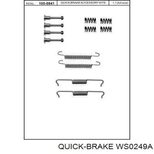 Купити WS0249A Quick Brake Датчик зносу гальмівних колодок, задній
