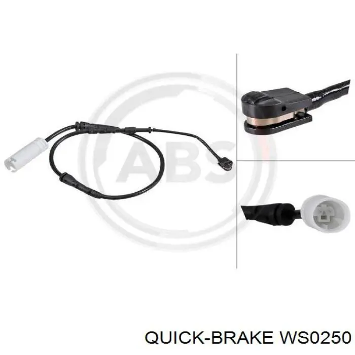 WS0250 Quick Brake датчик зносу гальмівних колодок, передній