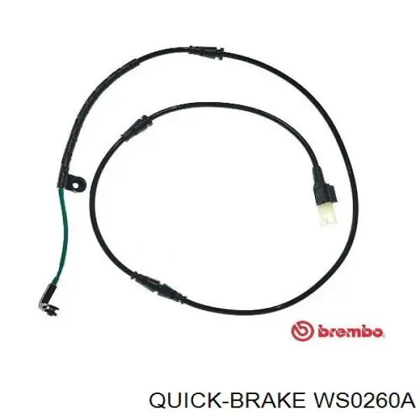 WS0260A Quick Brake датчик зносу гальмівних колодок, задній