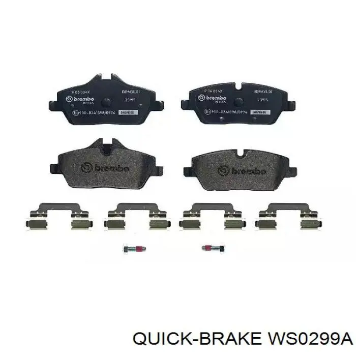 Датчик зносу гальмівних колодок, передній WS0299A Quick Brake
