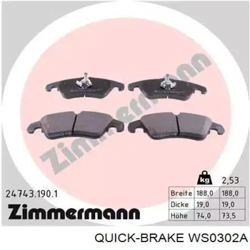 Сигналізатор знос гальмівних колодок Quick Brake WS0302A ціна, від 6.33 USD