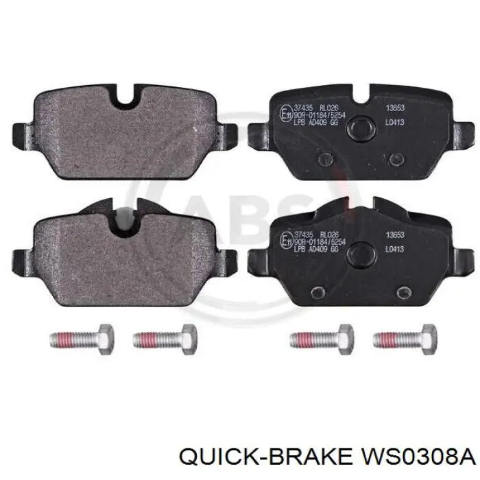 WS0308A Quick Brake Датчик зносу гальмівних колодок, задній