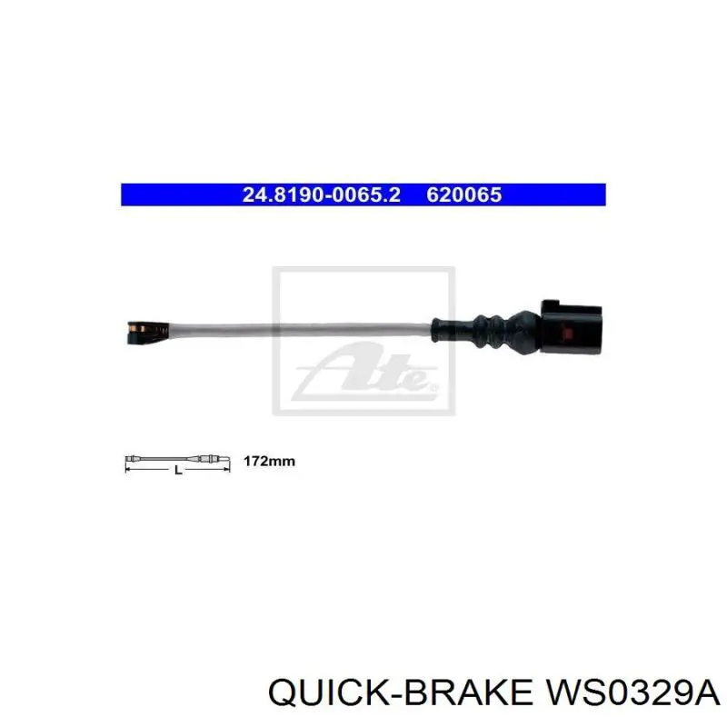 Купити WS0329A Quick Brake Сенсор зносу