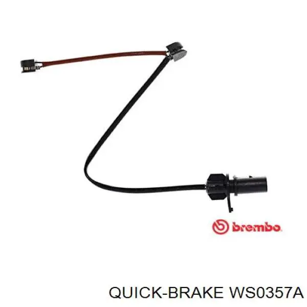 WS0357A Quick Brake Датчик зносу гальмівних колодок, передній лівий