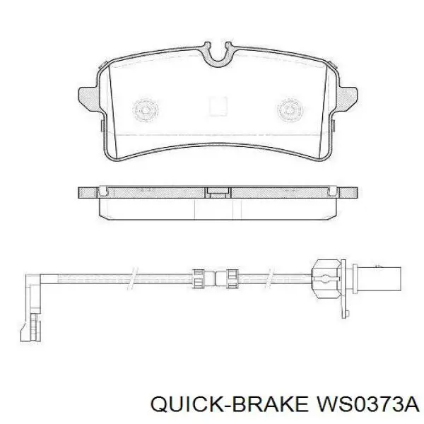 Датчик зносу гальмівних колодок, задній WS0373A Quick Brake