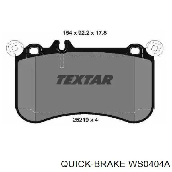 Датчик зносу гальмівних колодок, задній Quick Brake WS0404A ціна, від 5.08 USD