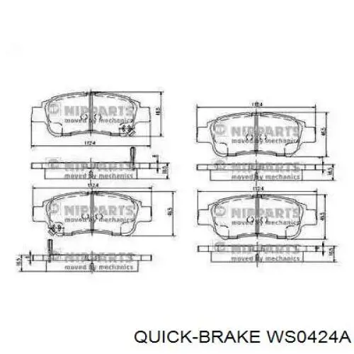 Датчик зносу колодок Quick Brake WS0424A ціна, від 8.86 USD