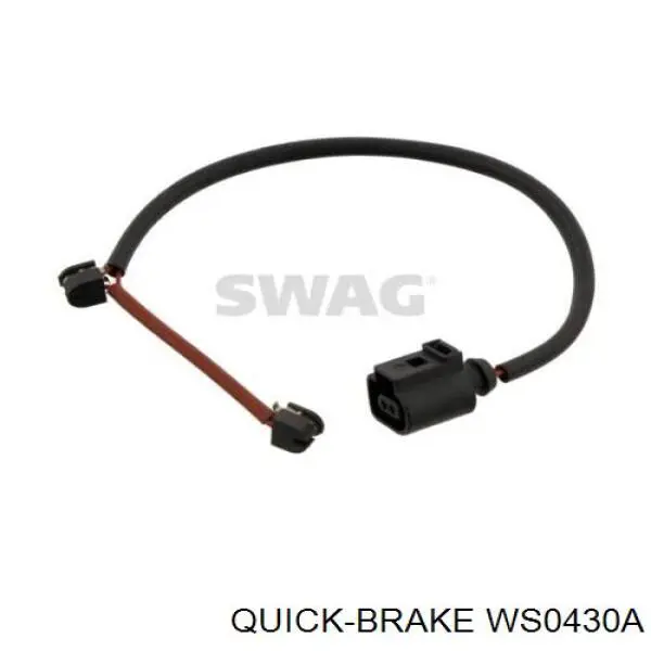 Датчик зносу гальмівних колодок, задній правий Quick Brake WS0430A