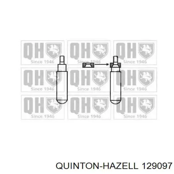 129097 QUINTON HAZELL амортизатор передній