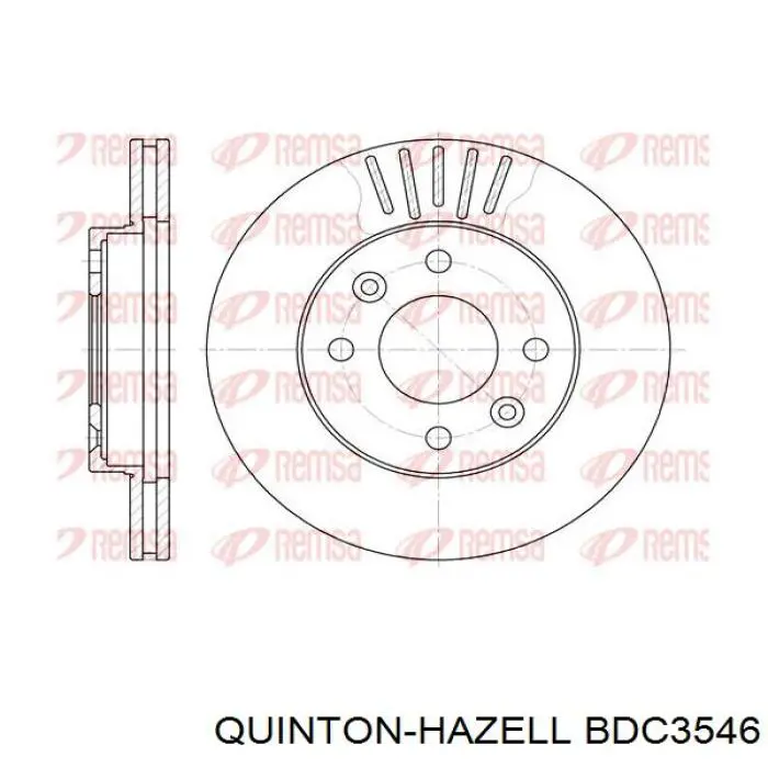 Купити BDC3546 QUINTON HAZELL Ротор гальмівний