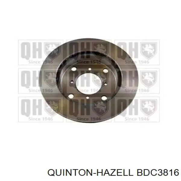 BDC3816 QUINTON HAZELL диск гальмівний передній