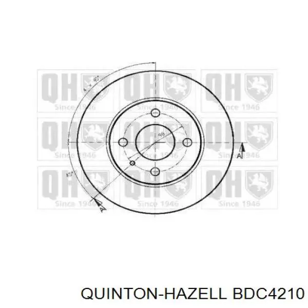 Диск переднього гальма Fiat/Alfa/Lancia 96609633 ціна, від 95.99 USD