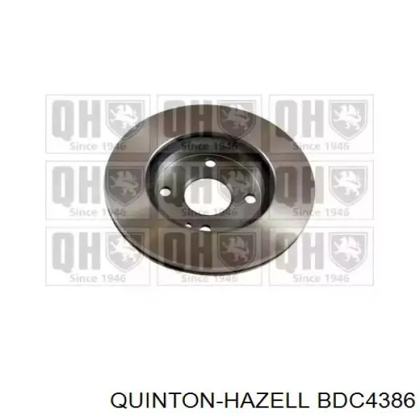 BDC4386 QUINTON HAZELL диск гальмівний передній