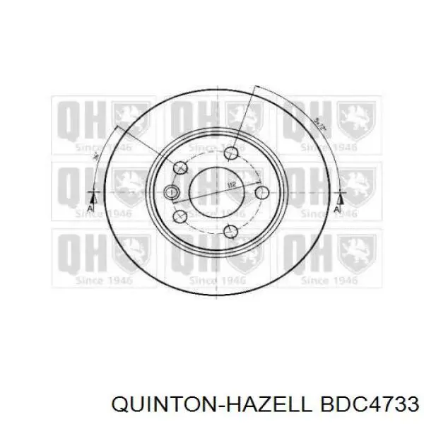 Гальмівні диски BDC4733 QUINTON HAZELL