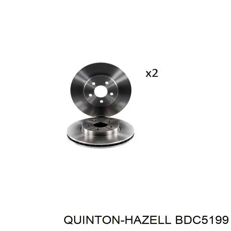 Диск гальмівний передній QUINTON HAZELL BDC5199