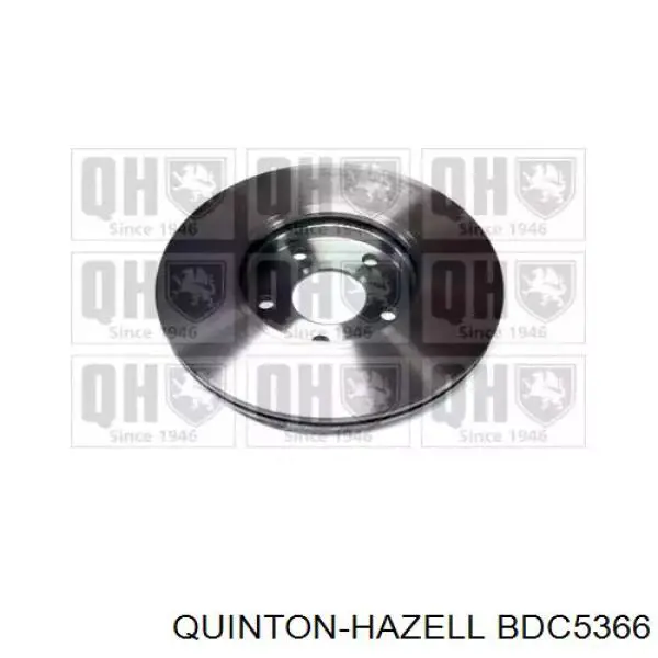 BDC5366 QUINTON HAZELL диск гальмівний передній