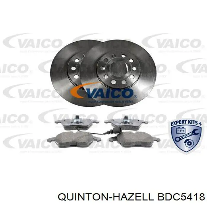 Ремкомплект передніх гальм BDC5418 QUINTON HAZELL