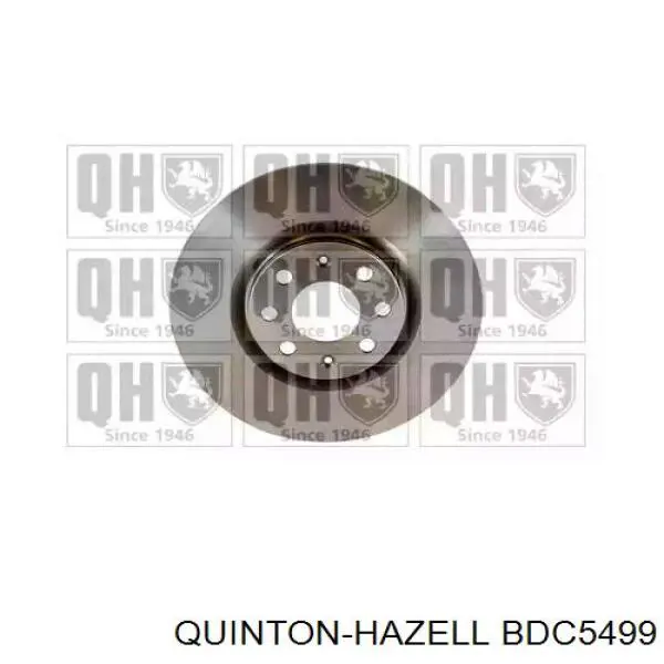 BDC5499 QUINTON HAZELL диск гальмівний передній