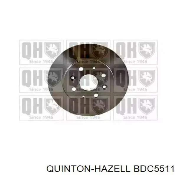 BDC5511 QUINTON HAZELL диск гальмівний передній