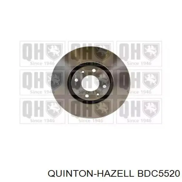 BDC5520 QUINTON HAZELL диск гальмівний передній
