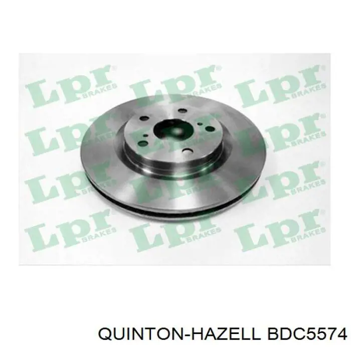 Диск гальмівний передній QUINTON HAZELL BDC5574