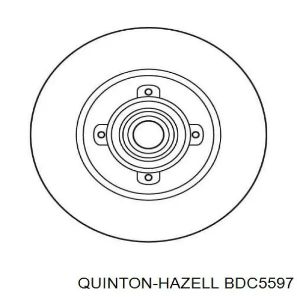 Гальмівні диски BDC5597 QUINTON HAZELL