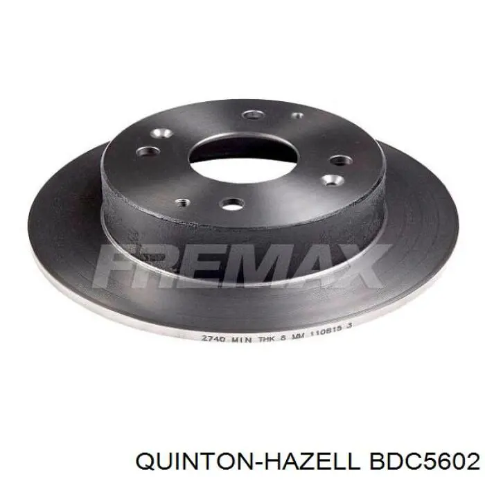 Гальмівні диски BDC5602 QUINTON HAZELL