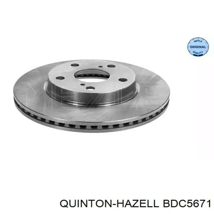 Гальмівні диски передні BDC5671 QUINTON HAZELL