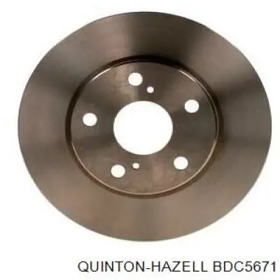 Диск гальмівний передній QUINTON HAZELL BDC5671