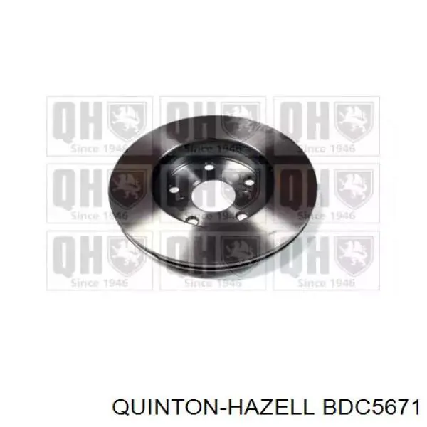 BDC5671 QUINTON HAZELL диск гальмівний передній